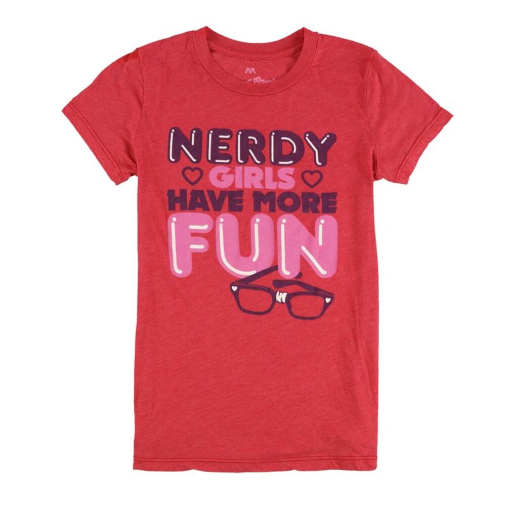 Local Celebrity Womens Nerdy Girls Graphic T-Shirt, NWT